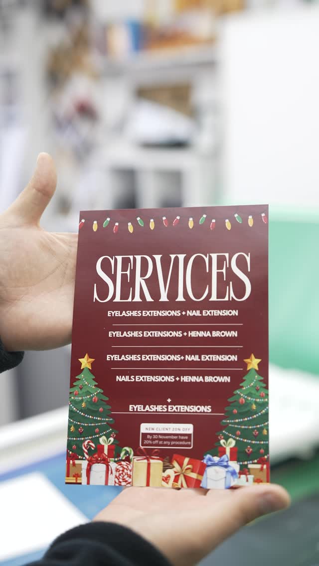 Leaflet and flyer samples
